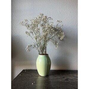 Vintage Pale Mint Green Terracotta Vase